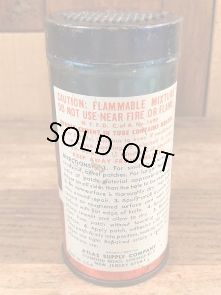 Atlas Supply社製のチューブリペアキットの40〜50’sヴィンテージTin缶