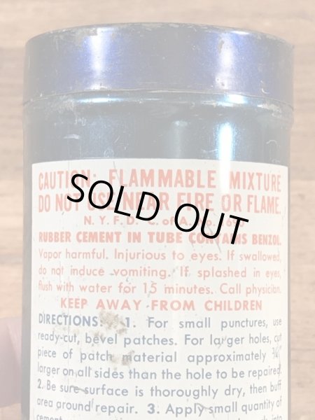 Atlas Supply社製のチューブリペアキットの40〜50年代ビンテージブリキ缶