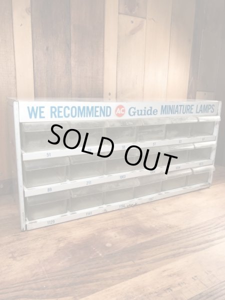 ACスパークプラグの店頭用の50〜60年代ビンテージディスプレイケース