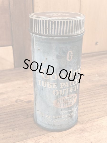 BFグッドリッチのチューブリペアキットが入っていた40〜50年代ビンテージブリキ缶