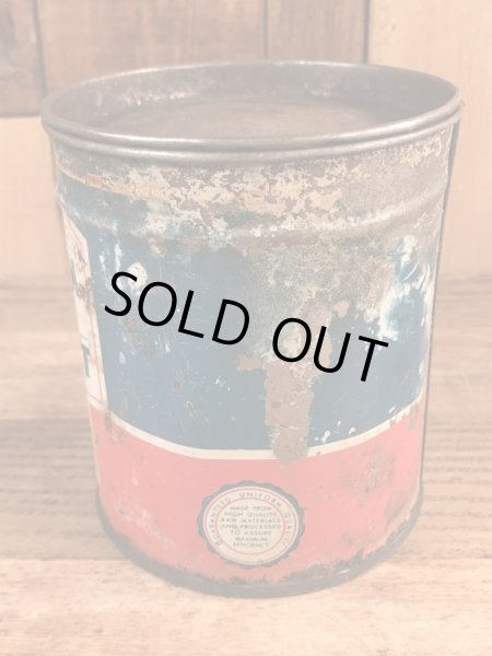 モーターオイルのPremium Lubricantが入っていた50’sヴィンテージTin缶