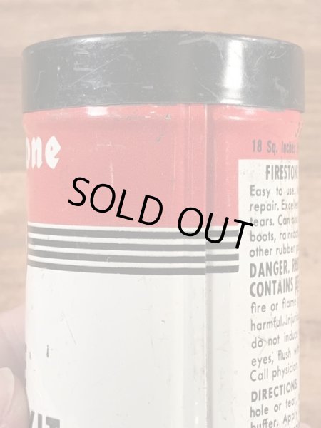 Firestoneのタイヤチューブのリペアキットが入っていた40〜50’sヴィンテージTin缶