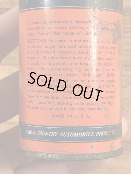 画像14: Sears Roebuck And Co “Cross Country” Tube Repair Kit Tin Can　シアーズローバックス　ビンテージ　ブリキ缶　40〜50年代 (14)