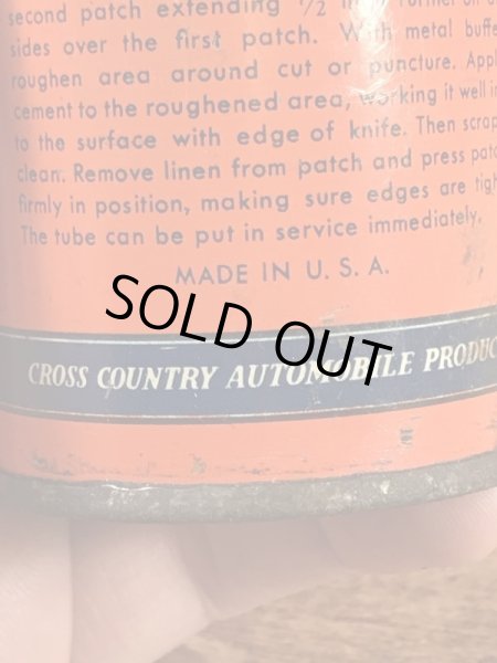 画像20: Sears Roebuck And Co “Cross Country” Tube Repair Kit Tin Can　シアーズローバックス　ビンテージ　ブリキ缶　40〜50年代 (20)