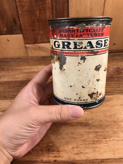 画像3: Scientifically Manufactured Grease Tin Can　グリス　ビンテージ　ブリキ缶　50年代