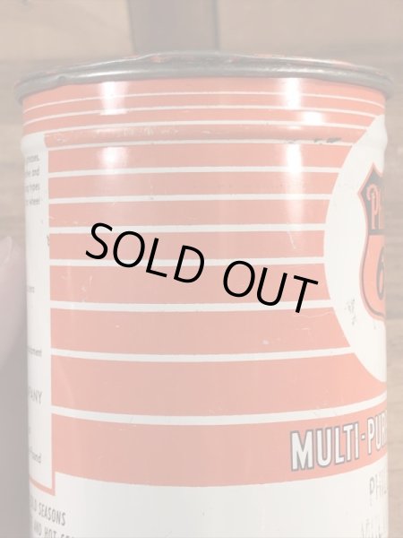 フィリップス66のマルチパーパスグリスが入っていた50年代ビンテージブリキ缶