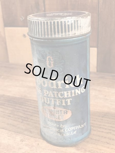 The B.F.Goodrichのチューブリペアキットが入っていた40〜50’sヴィンテージTin缶