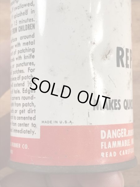 ファイヤーストーンのタイヤチューブのリペアキットが入っていた40〜50年代ビンテージブリキ缶