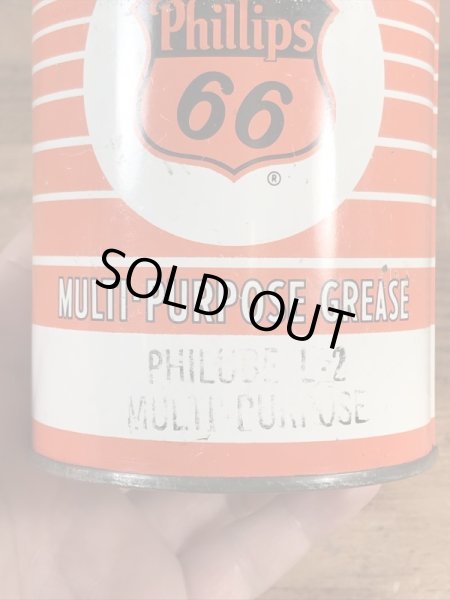 Phillips 66のマルチパーパスグリスが入っていた50’sヴィンテージTin缶