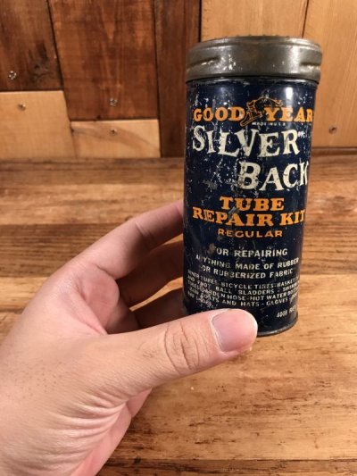 画像3: Good Year “Silver Back” Tube Repair Kit Tin Can　グッドイヤー　ビンテージ　ブリキ缶　40〜50年代