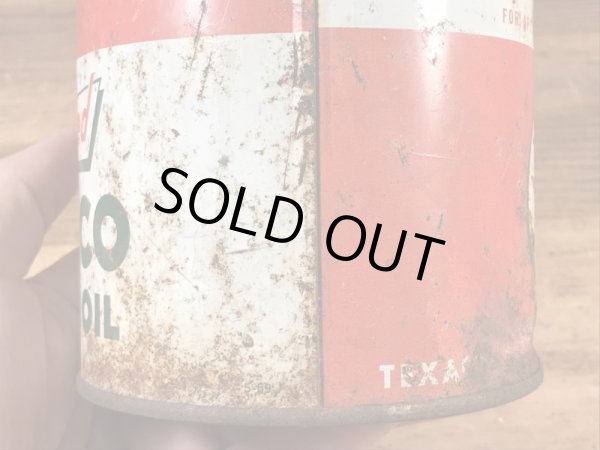 Texacoのモーターオイルの40〜50’sヴィンテージTin缶