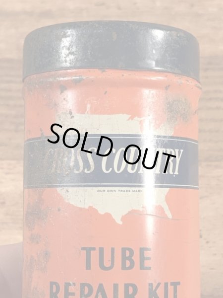 画像9: Sears Roebuck And Co “Cross Country” Tube Repair Kit Tin Can　シアーズローバックス　ビンテージ　ブリキ缶　40〜50年代 (9)