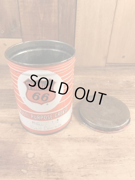 フィリップス66のマルチパーパスグリスが入っていた50年代ビンテージブリキ缶