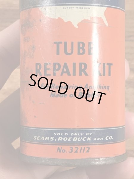 画像10: Sears Roebuck And Co “Cross Country” Tube Repair Kit Tin Can　シアーズローバックス　ビンテージ　ブリキ缶　40〜50年代 (10)