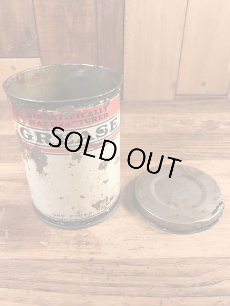 Scientifically Manufacturedのグリスが入っていた50年代ビンテージブリキ缶