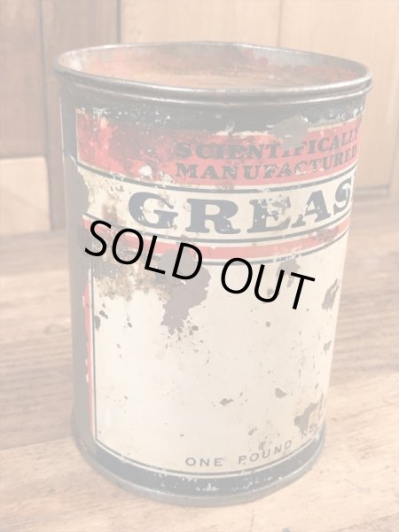 Scientifically Manufacturedのグリスが入っていた50年代ビンテージブリキ缶