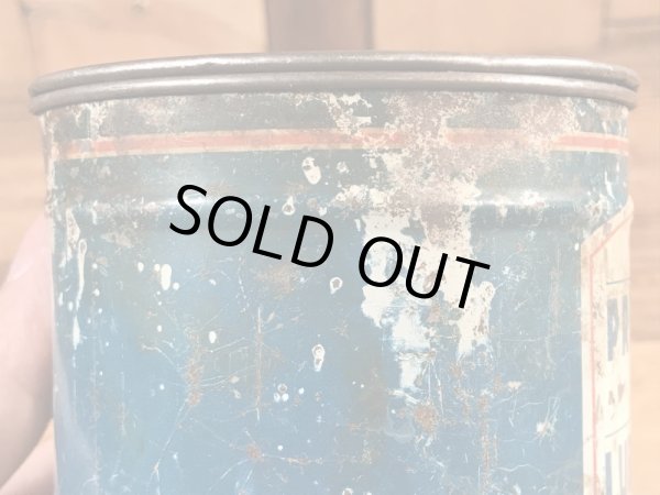 モーターオイルのプレミアムルーブリカントが入っていた50年代ビンテージブリキ缶