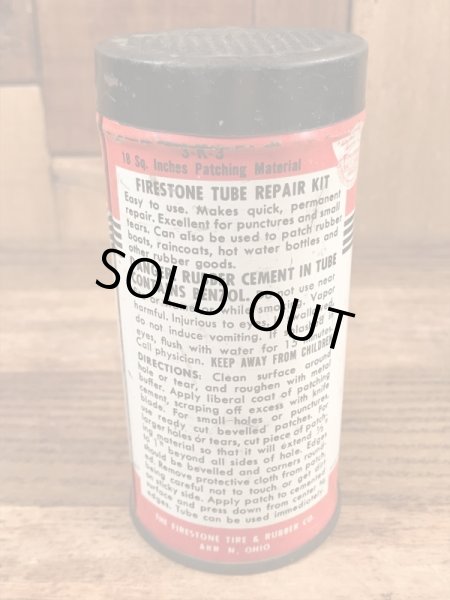 Firestoneのタイヤチューブのリペアキットが入っていた40〜50’sヴィンテージTin缶