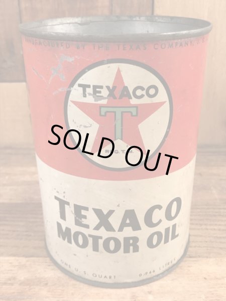 Texacoのモーターオイルの40〜50’sヴィンテージTin缶