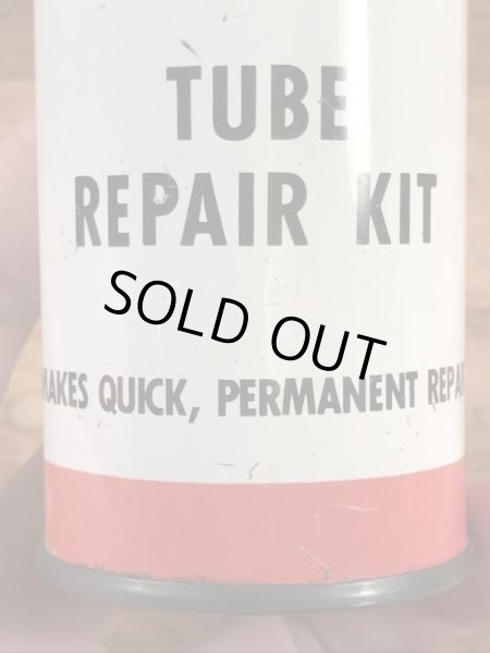 ファイヤーストーンのタイヤチューブのリペアキットが入っていた40〜50年代ビンテージブリキ缶