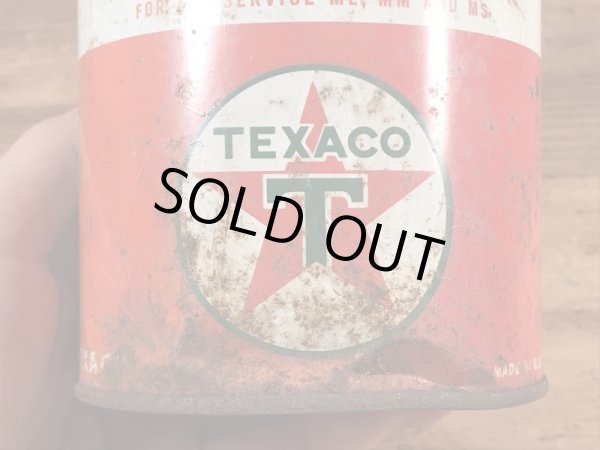 Texacoのモーターオイルの40〜50’sヴィンテージTin缶