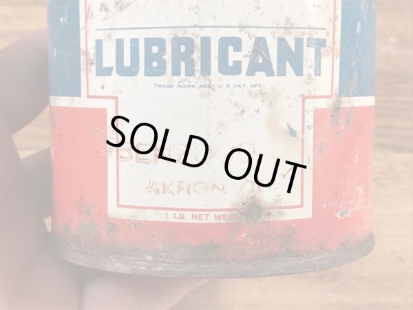 モーターオイルのPremium Lubricantが入っていた50’sヴィンテージTin缶
