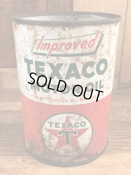 Texacoのモーターオイルの40〜50’sヴィンテージTin缶