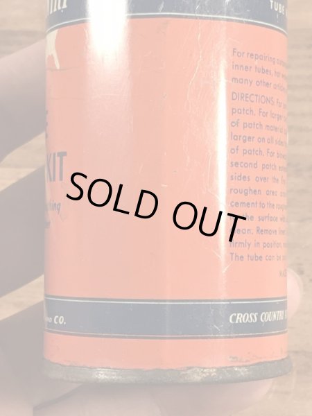 画像12: Sears Roebuck And Co “Cross Country” Tube Repair Kit Tin Can　シアーズローバックス　ビンテージ　ブリキ缶　40〜50年代 (12)