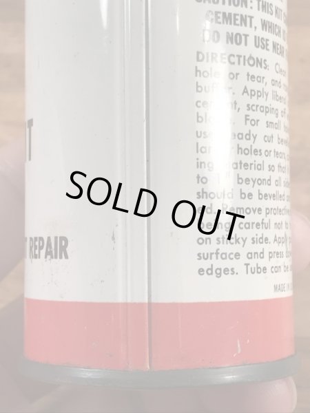 ファイヤーストーンのタイヤチューブのリペアキットが入っていた40〜50年代ビンテージブリキ缶