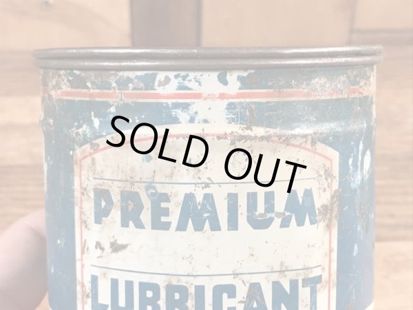 モーターオイルのプレミアムルーブリカントが入っていた50年代ビンテージブリキ缶