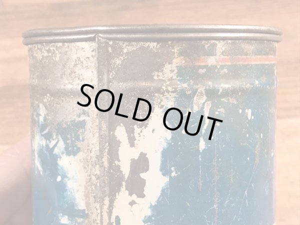 モーターオイルのプレミアムルーブリカントが入っていた50年代ビンテージブリキ缶