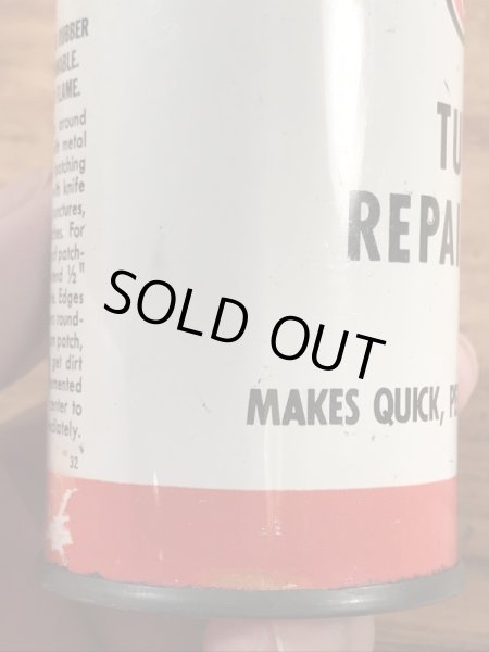 ファイヤーストーンのタイヤチューブのリペアキットが入っていた40〜50年代ビンテージブリキ缶