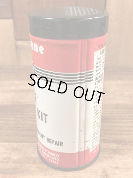 Firestoneのタイヤチューブのリペアキットが入っていた40〜50’sヴィンテージTin缶