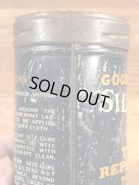 グッドイヤーのタイヤチューブのリペアキットが入っていた40〜50年代ビンテージブリキ缶