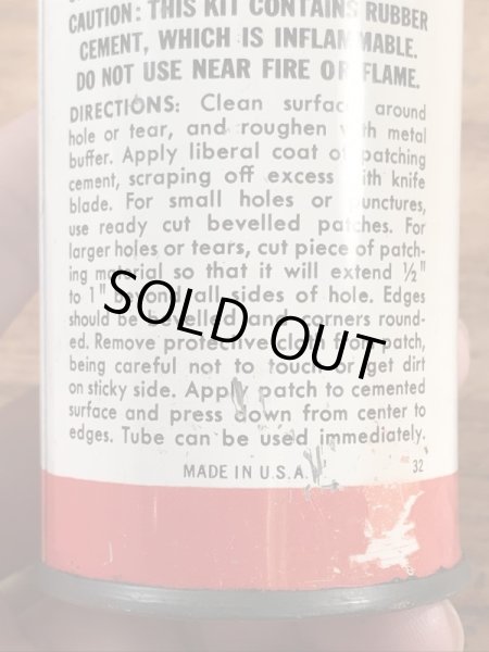 ファイヤーストーンのタイヤチューブのリペアキットが入っていた40〜50年代ビンテージブリキ缶