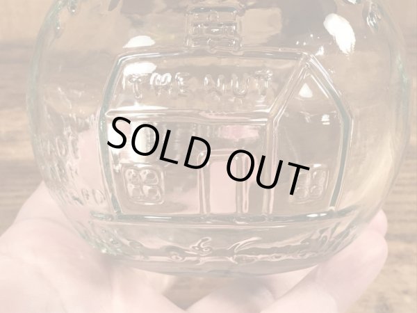 The Nut Houseのナッツが入っていた30〜40’sヴィンテージガラスボトル