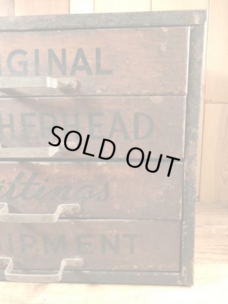 “Weatherhead Original Equipment Fittings”の50’sヴィンテージメタルキャビネット