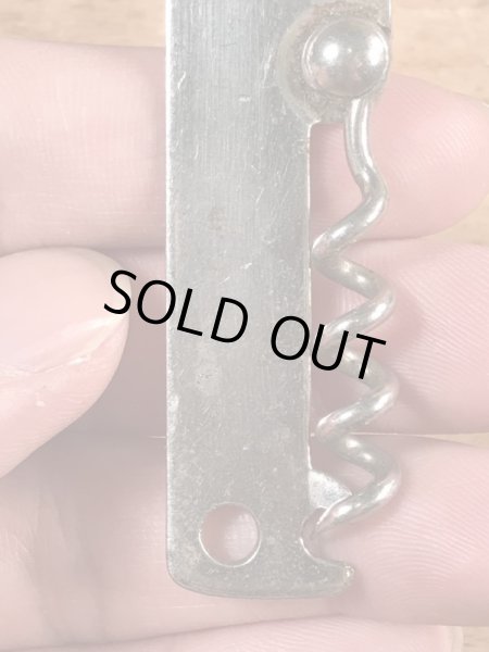 Star Beerの折り畳みのコークスクリューが付いたヴィンテージボトルオープナー