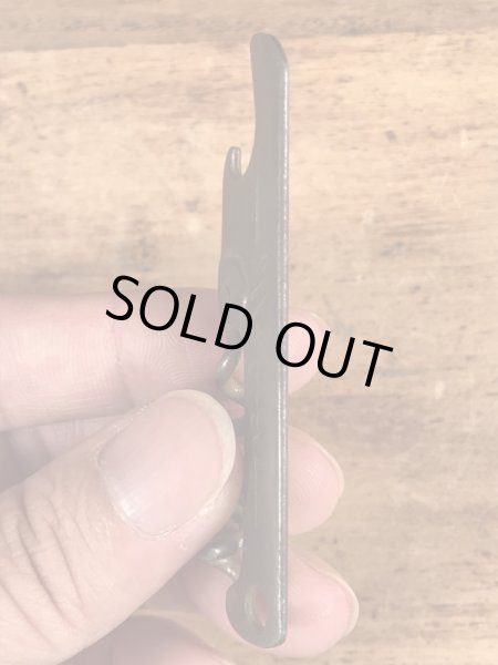 企業物の折り畳みのコークスクリューが付いたビンテージ栓抜き