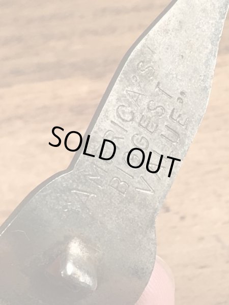 Pepsi Colaの“America's Biggest Value”の40〜50’sヴィンテージボトルオープナー