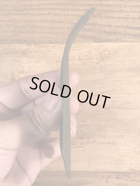 黒ラッカーのメタル製のビンテージ靴ベラ