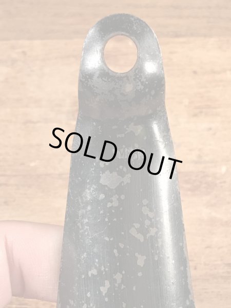 ニューアークシューの黒ラッカーのビンテージ靴ベラ