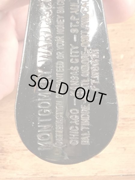 Montgomery Wardの黒ラッカーのヴィンテージシューホーン