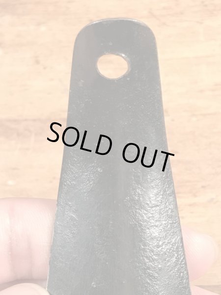 モンゴメリーワードの黒ラッカーのビンテージ靴ベラ