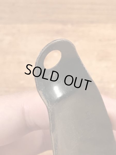 ニューアークシューの黒ラッカーのビンテージ靴ベラ