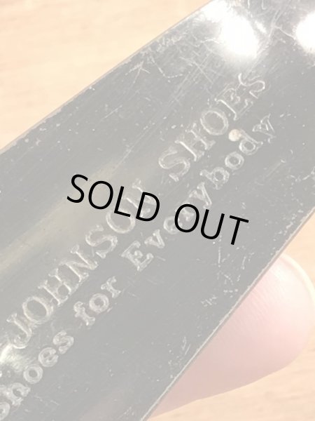 Endicott-Johnson Shoesの黒ラッカーのヴィンテージシューホーン