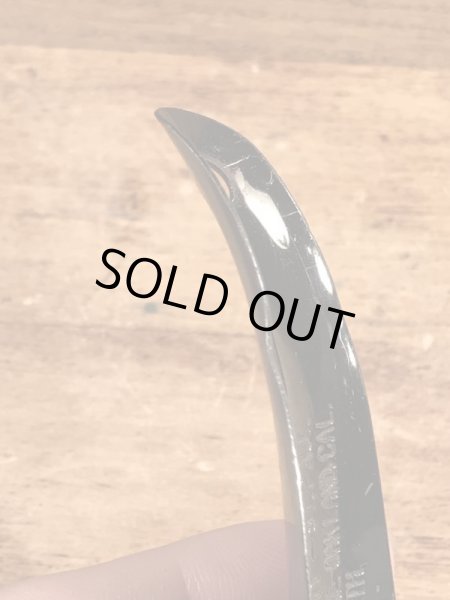 モンゴメリーワードの黒ラッカーのビンテージ靴ベラ