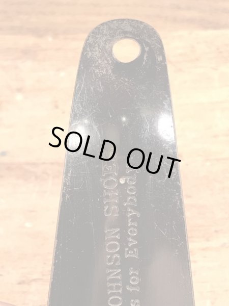 エンディコットジョンソンシューズの黒ラッカーのビンテージ靴ベラ