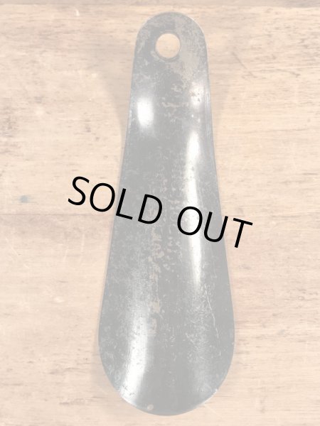 Endicott-Johnson Shoesの黒ラッカーのヴィンテージシューホーン