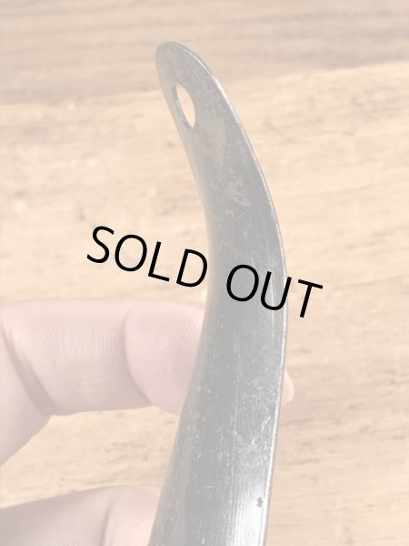 エンディコットジョンソンシューズの黒ラッカーのビンテージ靴ベラ